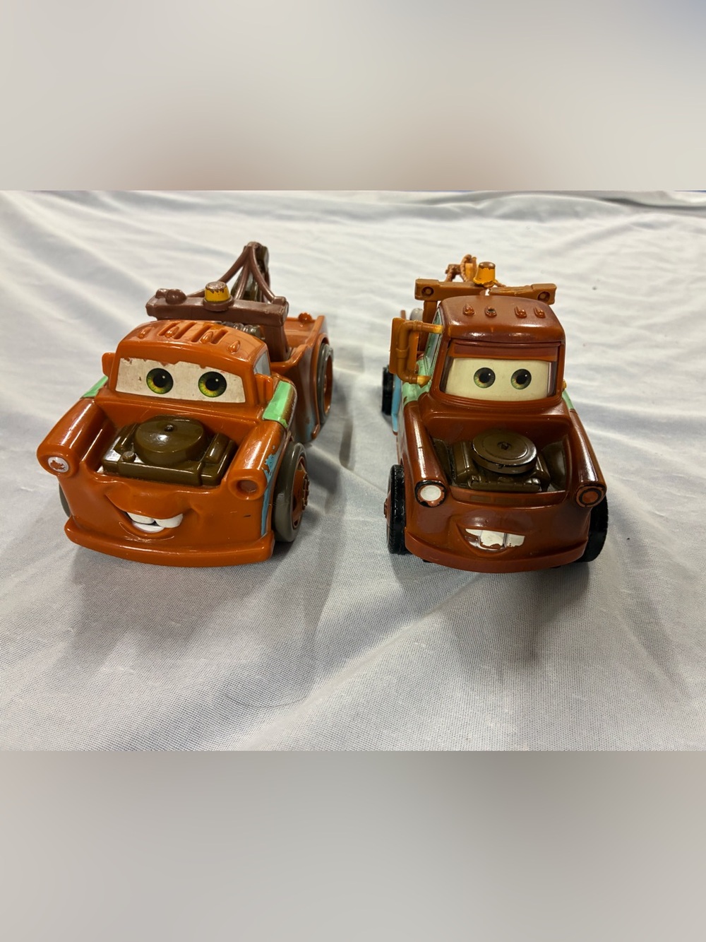 Disney Cars Tow Mater Lot of 2 READ
- One Mirror is damaged.
- Untested